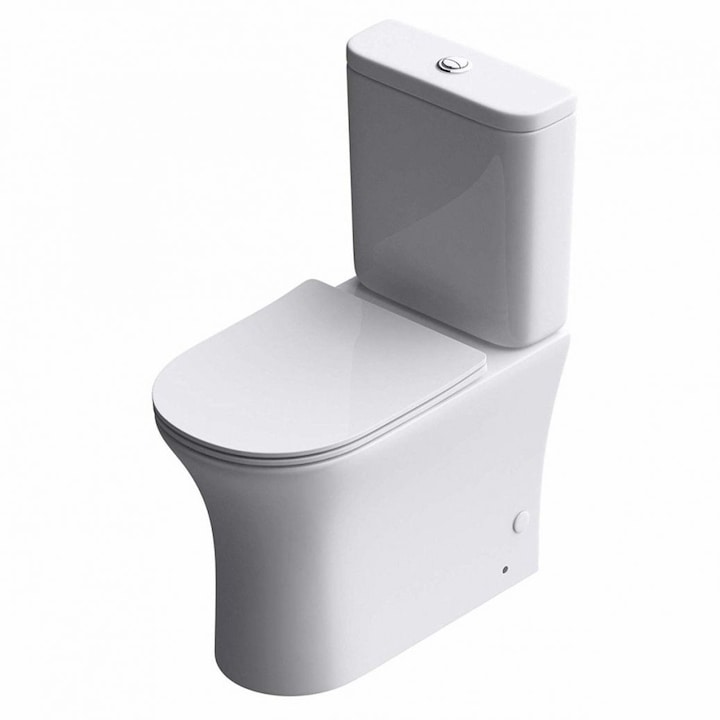Ego-304T WC, földre szerelhető, Silent Close ülőke, fehér kerámia, 65x39cm