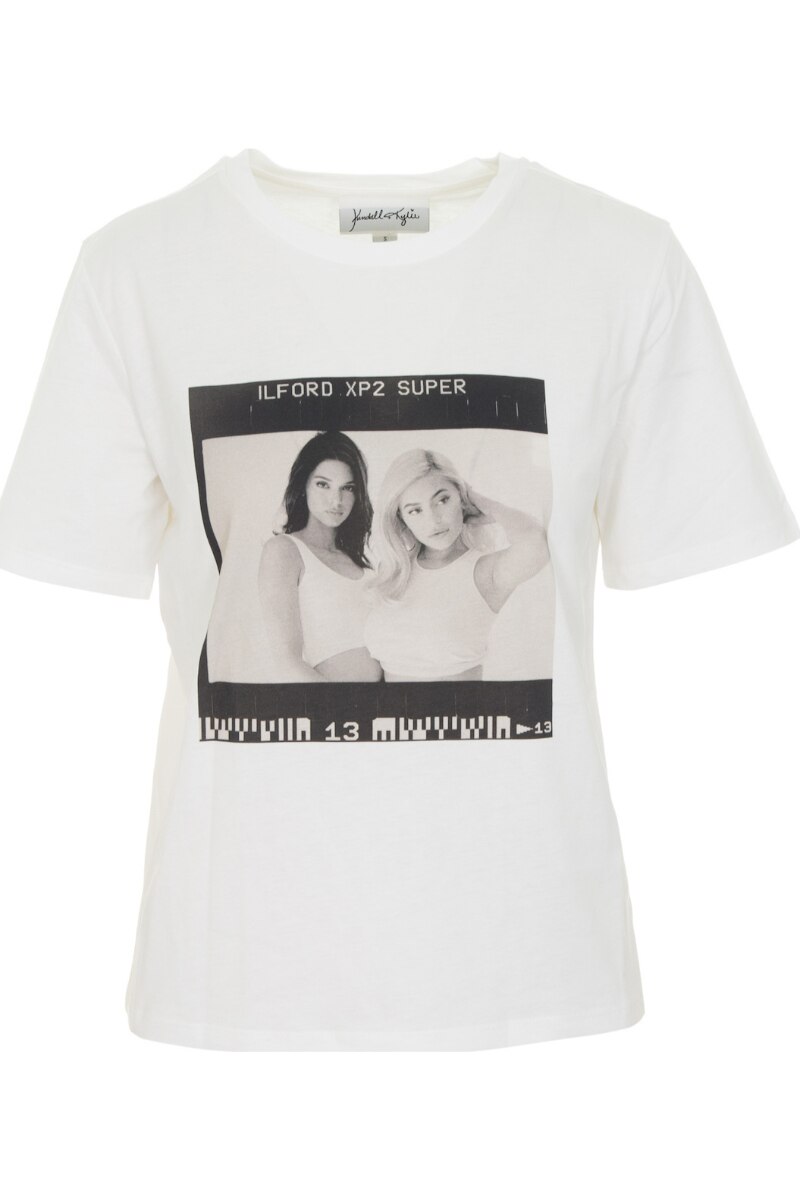 Tricou KENDALL + KYLIE, Alb, Alb