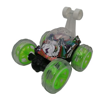 Masinuta pentru cascadorii cu telecomanda, Stunt Double, 18 cm, verde Masinuta pentru cascadorii cu telecomanda, Stunt Double, 18 cm, verde