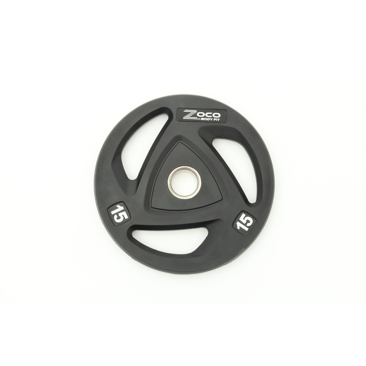 Диск за щанга ZOCO BODY FIT GLP008, Тегло 15 кг, Черен