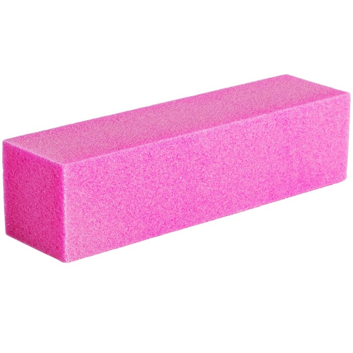 Buffer roz pentru unghii, 9.5 x 2.5 x 2.5 cm