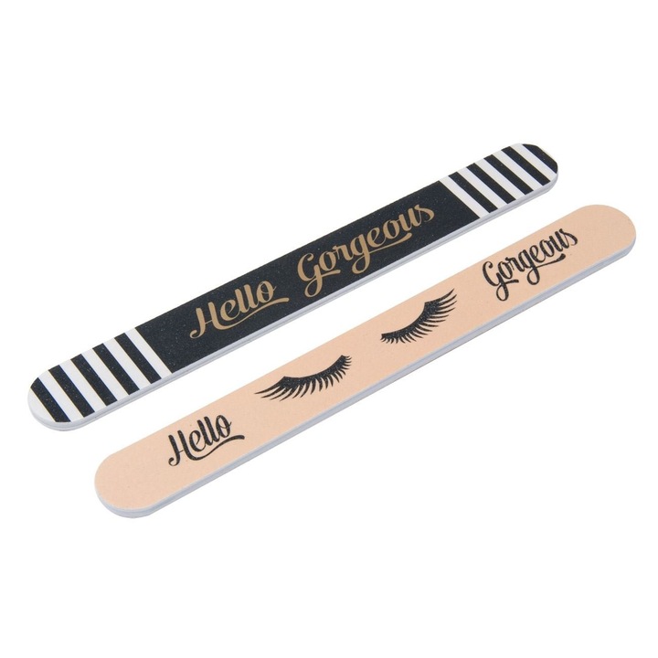 Set 2 pile de unghii Hello Gorgeous, 17.5 x 2 cm