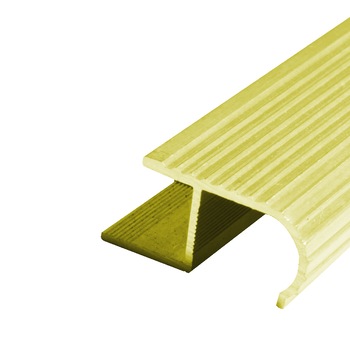Profil de Trecere Trepte AL2110, Aluminiu, 2.5 m, Auriu, Semi Rotund Profil de Trecere Trepte AL2110, Aluminiu, 2.5 m, Auriu, Semi Rotund