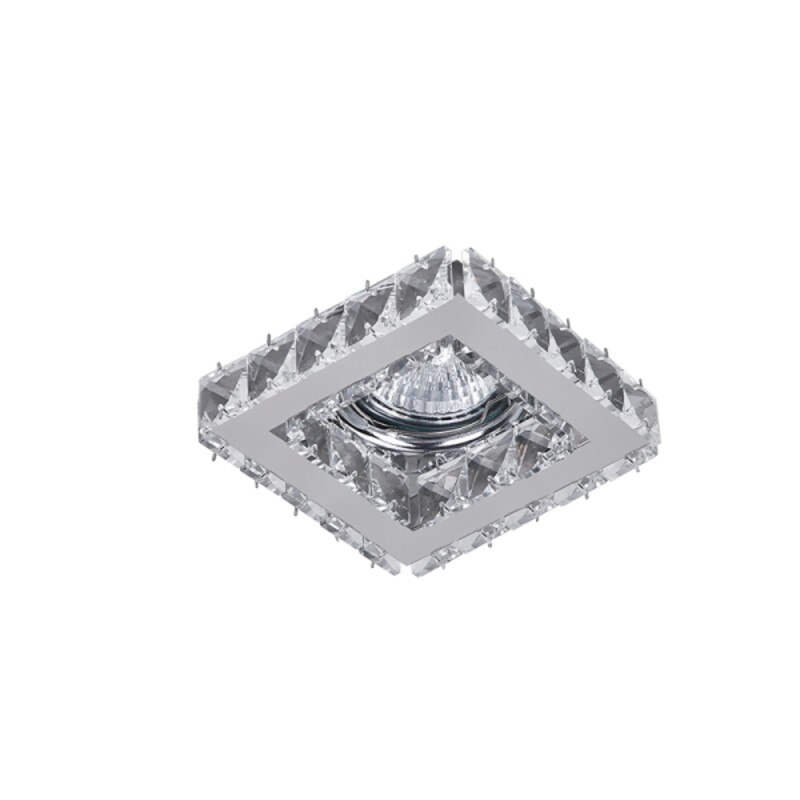 Spot patrat CR-773S/CL 12V MR16 cristal