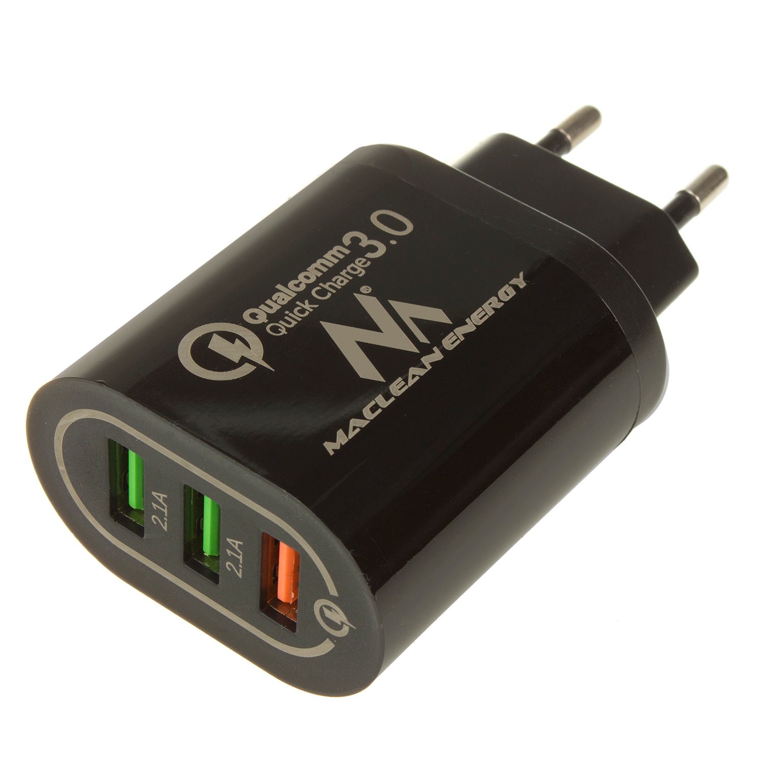 Incarcator QC 3.0 cu USB x 3, MCE479 B, negru