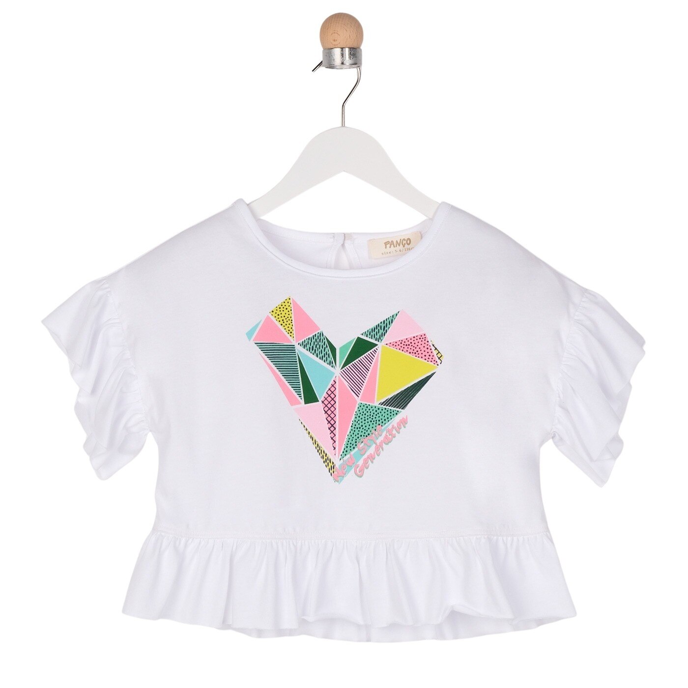 Tricou pentru fete, culoare alba 2058