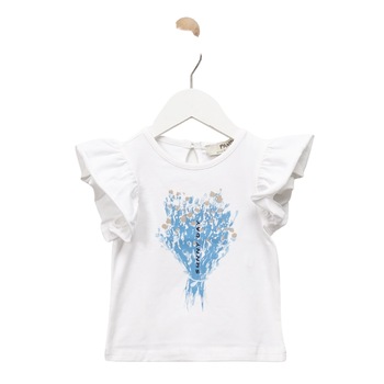 Tricou pentru fete, culoare alba 1830 Tricou pentru fete, culoare alba 1830