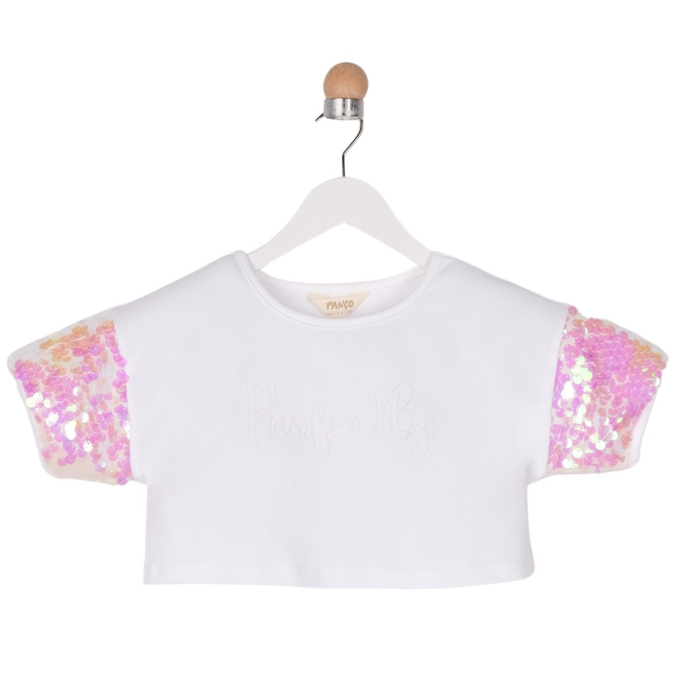 Tricou pentru fete, culoare alba 3715