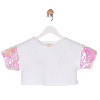 Tricou pentru fete, culoare alba 3715 Tricou pentru fete, culoare alba 3715