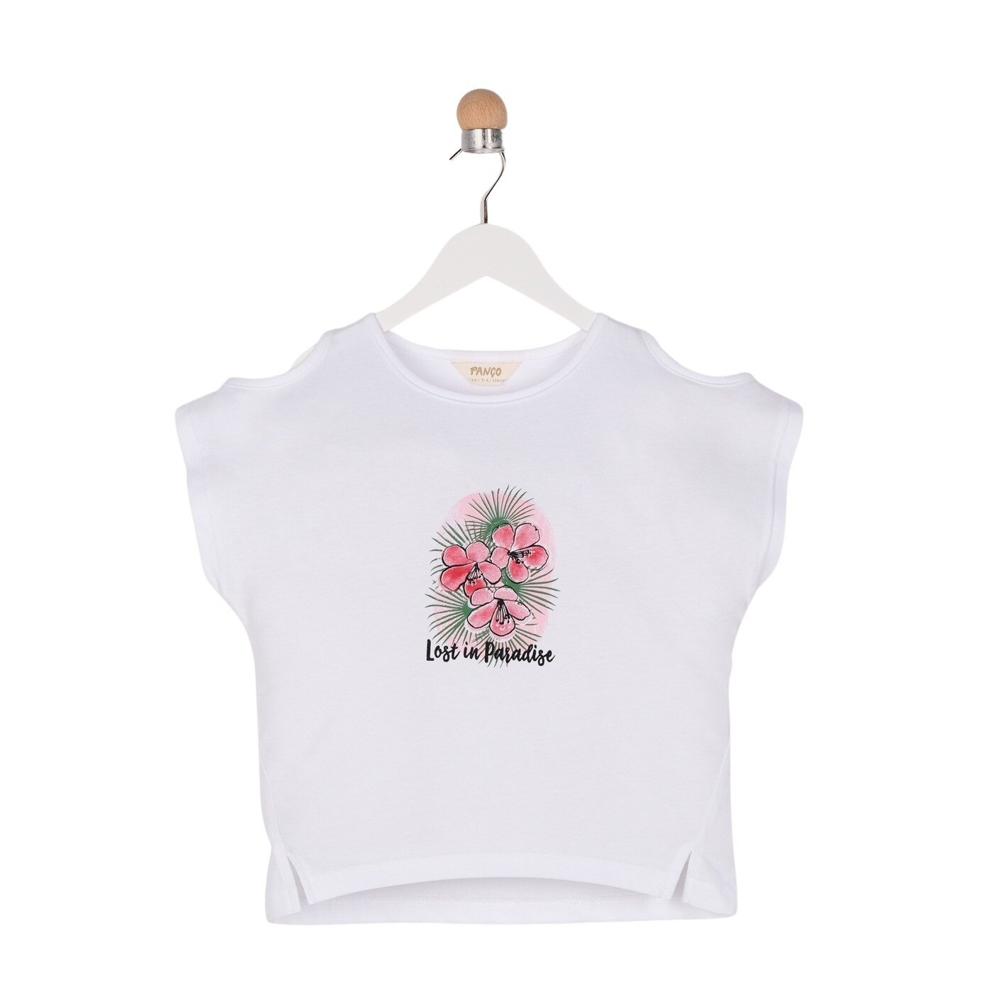 Tricou pentru fete, culoare alba 2103
