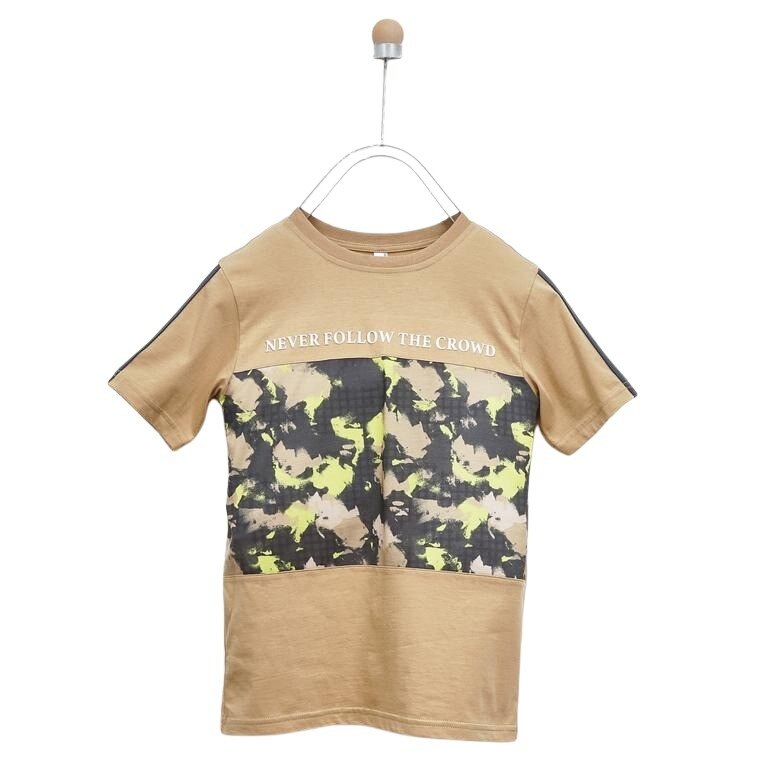 Tricou pentru baieti, culoare bej 2512