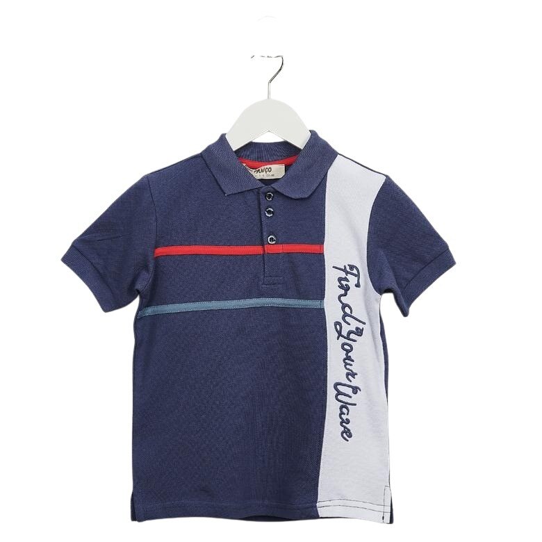 Tricou pentru baieti, culoare bleumarin, colectia Wave 4034