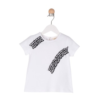Tricou pentru fete, culoare alba, colectia Ladybug 3864 Tricou pentru fete, culoare alba, colectia Ladybug 3864