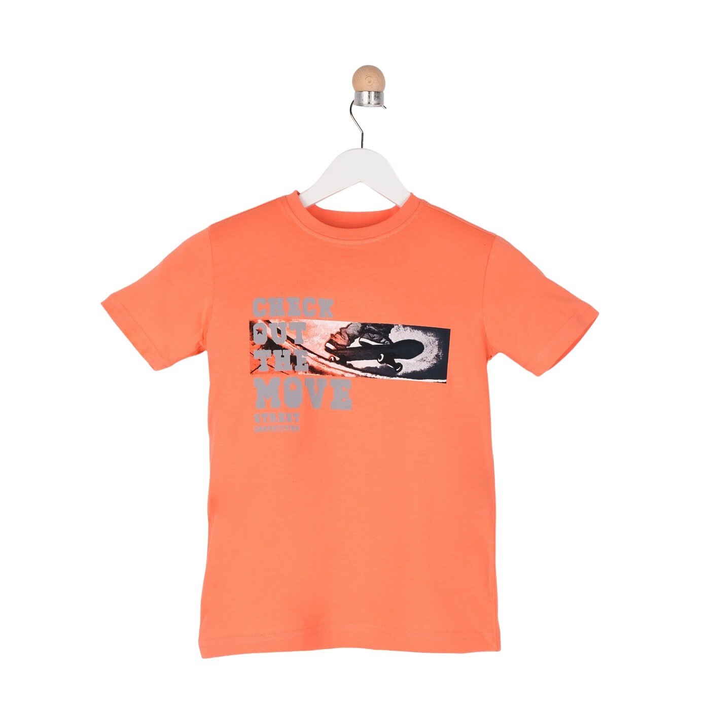 Tricou pentru baieti, culoare somon 1623