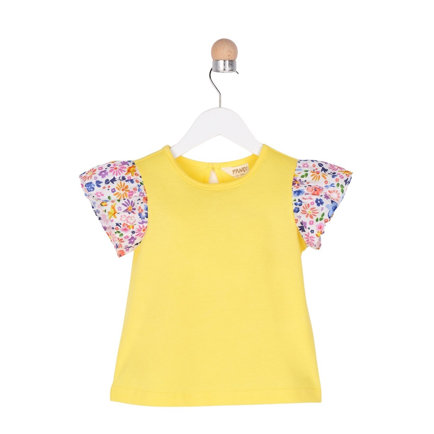 Tricou pentru fete, culoare galbena, colectia Happy Place 3840