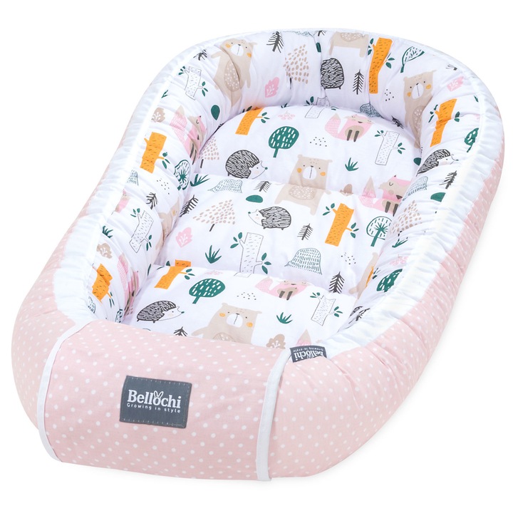 Бебешко гнездо Nest Cocoon XL, 90x60 см, Многоцветно, Apanatschi
