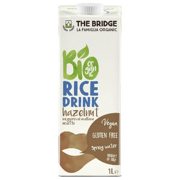 Lapte bio din orez cu alune de padure, The Bridge, 1l