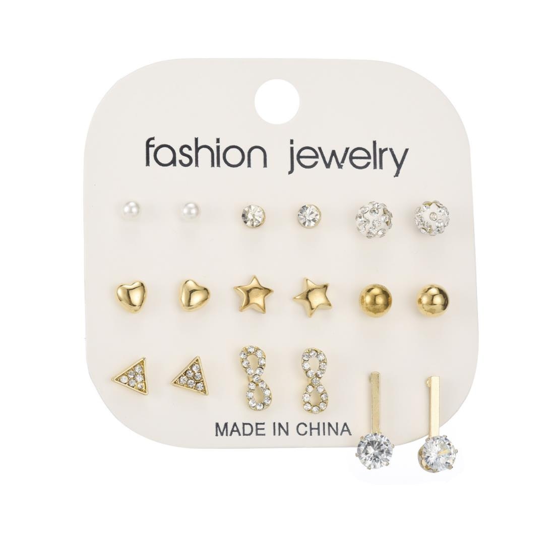 Set 18 cercei k100-9, Pili-Paradise, Auriu