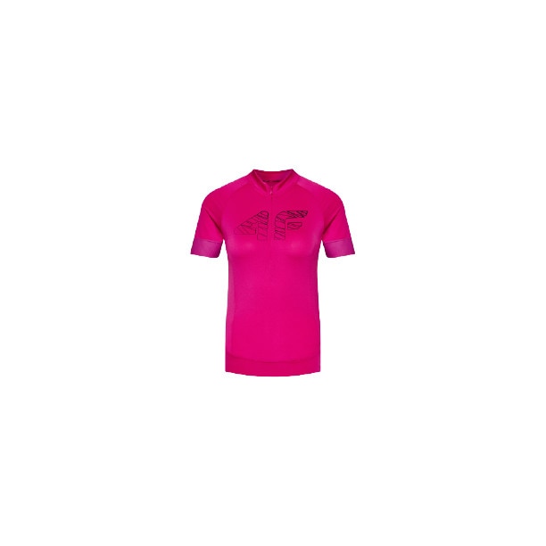 Tricou de bicicleta pentru femei, 4F, uscare rapida 4F Dry, filtru solar UPF 40+, Roz, M