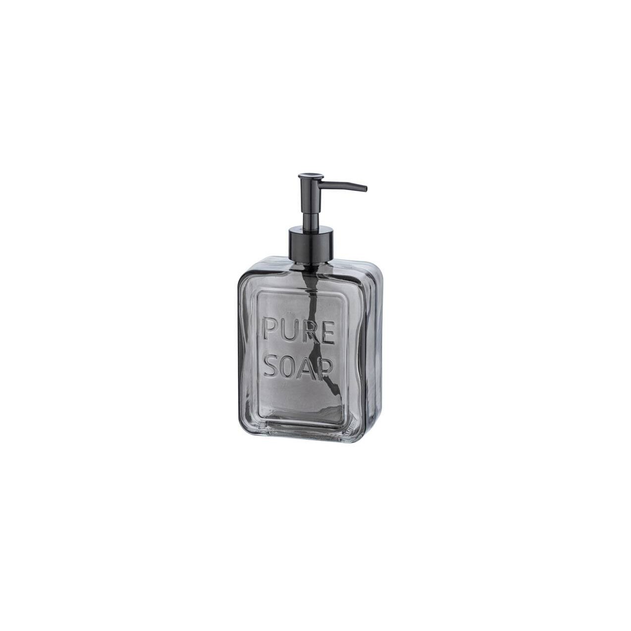 Dispenser sapun lichid PURE, Negru, 550 ml, Wenko
