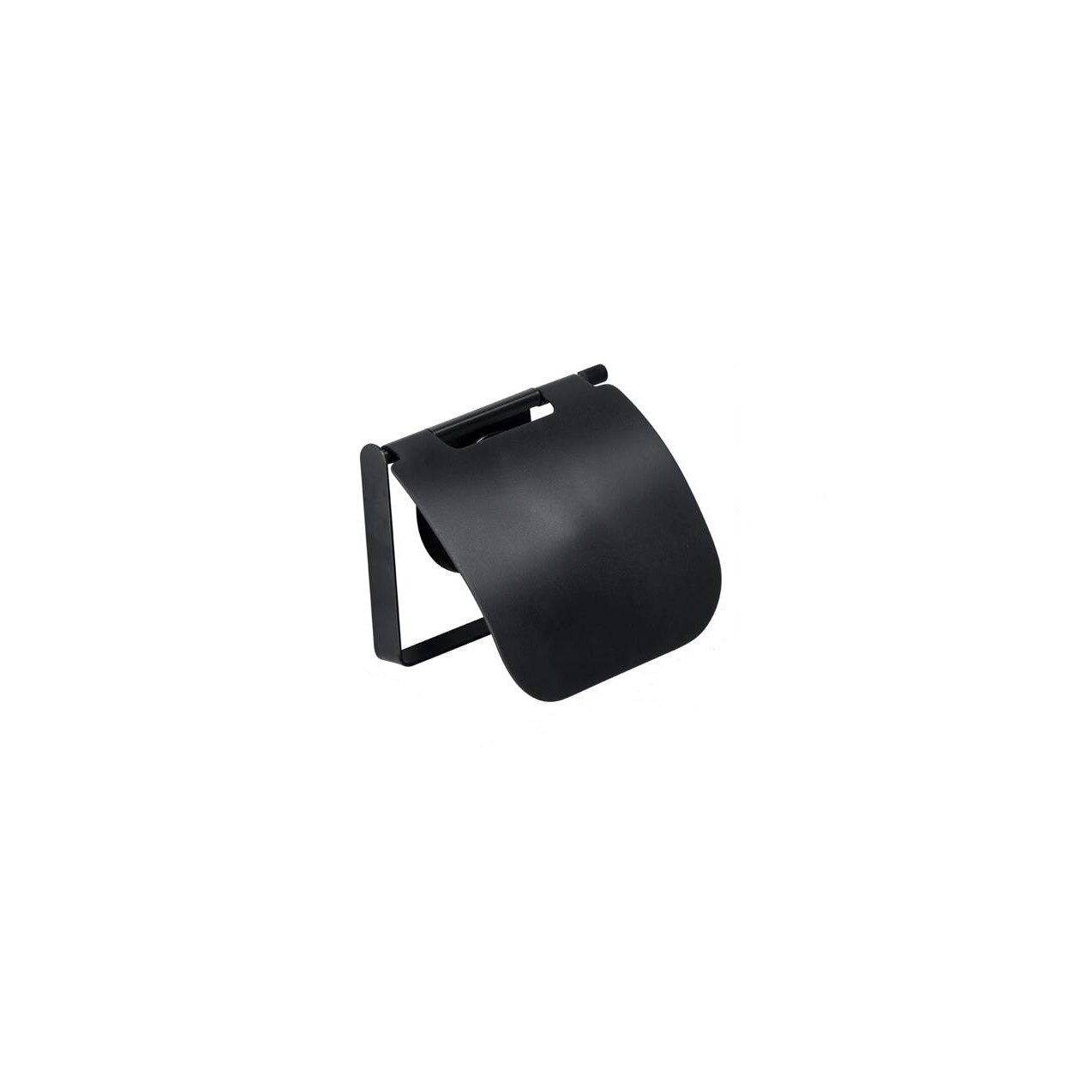 Suport hartie igienica PAVIA, Negru, 13x11,5 x3 cm, Wenko
