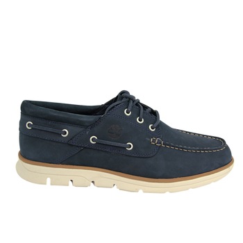 Mocasini Timberland BRADSTREET 3 EYE, Piele nabuc, Albastru, Albastru Mocasini Timberland BRADSTREET 3 EYE, Piele nabuc, Albastru, Albastru