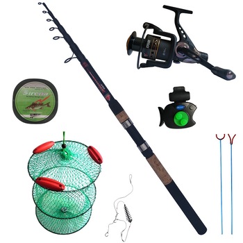 Pachet lanseta Diamant alb Travel Feeder 3.9 m, mulineta XP50R, senzor, juvelnic cu plutitori, fir monofilament 100 m, suporti U si V si montura Pachet lanseta Diamant alb Travel Feeder 3.9 m, mulineta XP50R, senzor, juvelnic cu plutitori, fir monofilament 100 m, suporti U si V si montura
