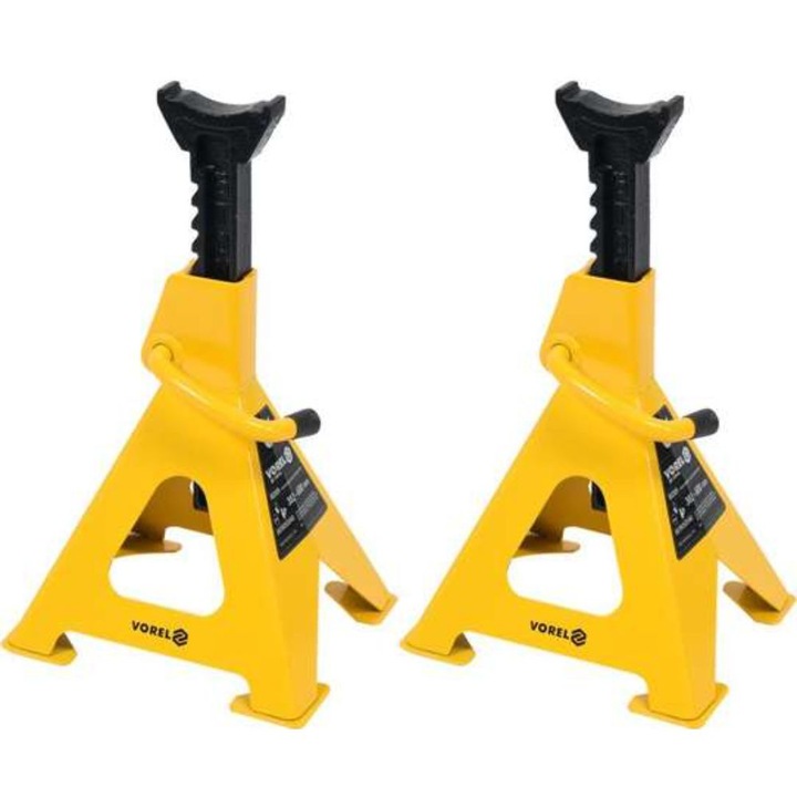 Професионални подпори за автомобил Vorel, 382 - 600 мм, 6 т, 2 броя