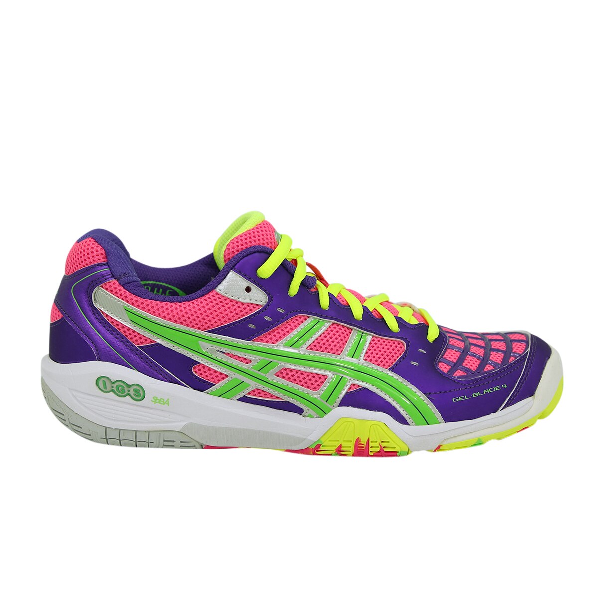Pantofi sport pentru badminton Asics Gel-Blade 4, Material sintetic/Textil/Cauciuc, Multicolor, Multicolor