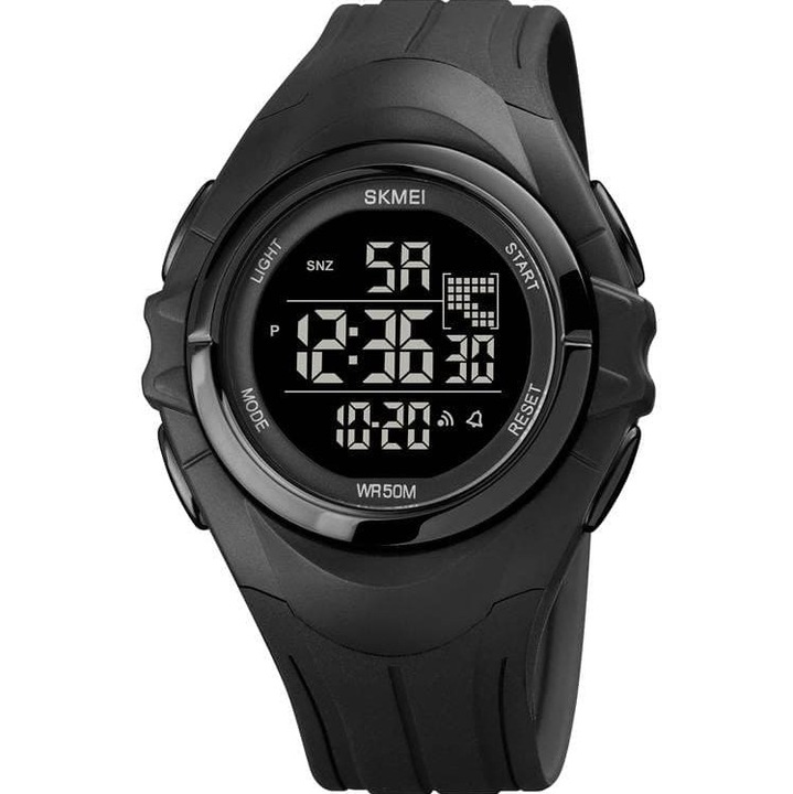 Мъжки часовник Skmei Sport Digital Stopwatch Alarm, Черен