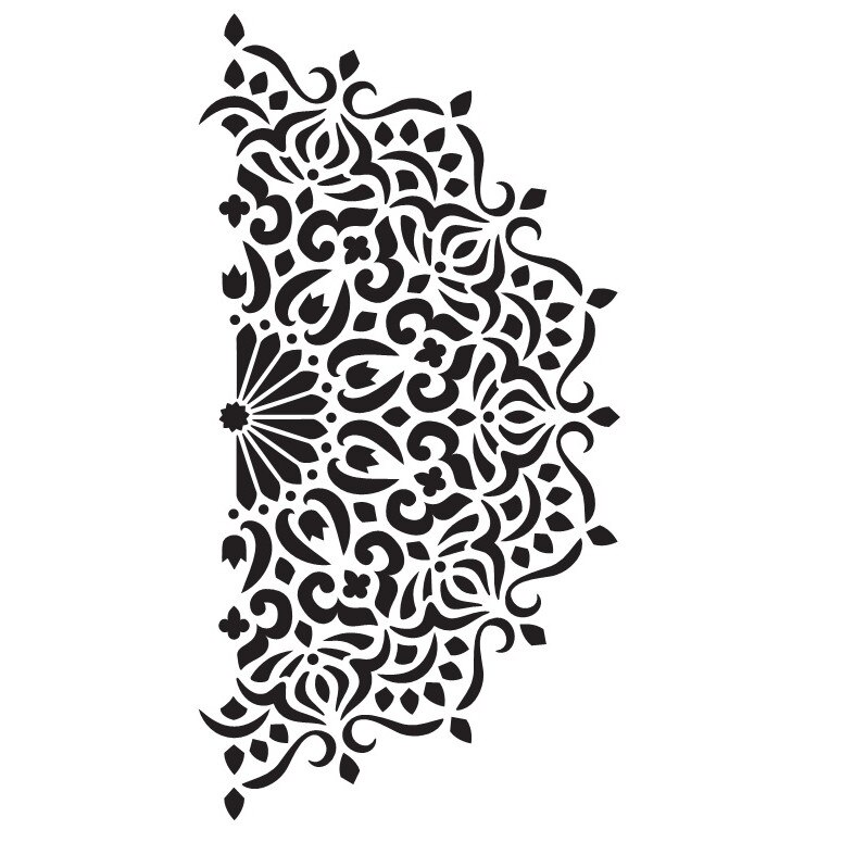 Sablon 890x550mm Refolosibil Mandala Life 1/2 - SP108L