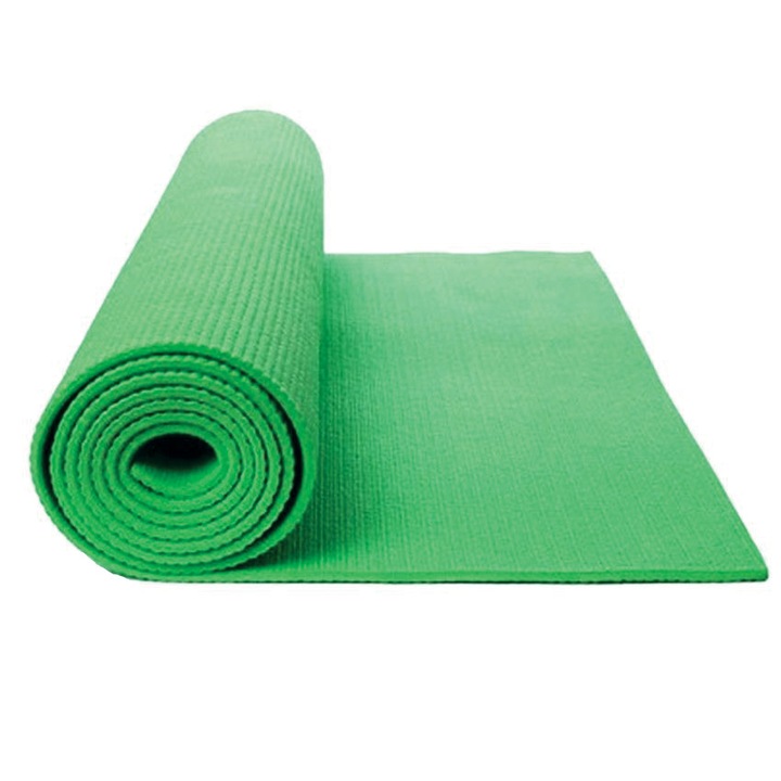 Saltea yoga, pilates, fitness, din spuma, 170x60 cm, grosime 0.4 cm, verde, Spartan