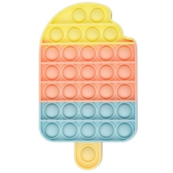 Jucarie antistres din silicon JAF®, Pop it now, forma inghetata, 10,5x 18 x1.5 cm, Multicolor Jucarie antistres din silicon JAF®, Pop it now, forma inghetata, 10,5x 18 x1.5 cm, Multicolor