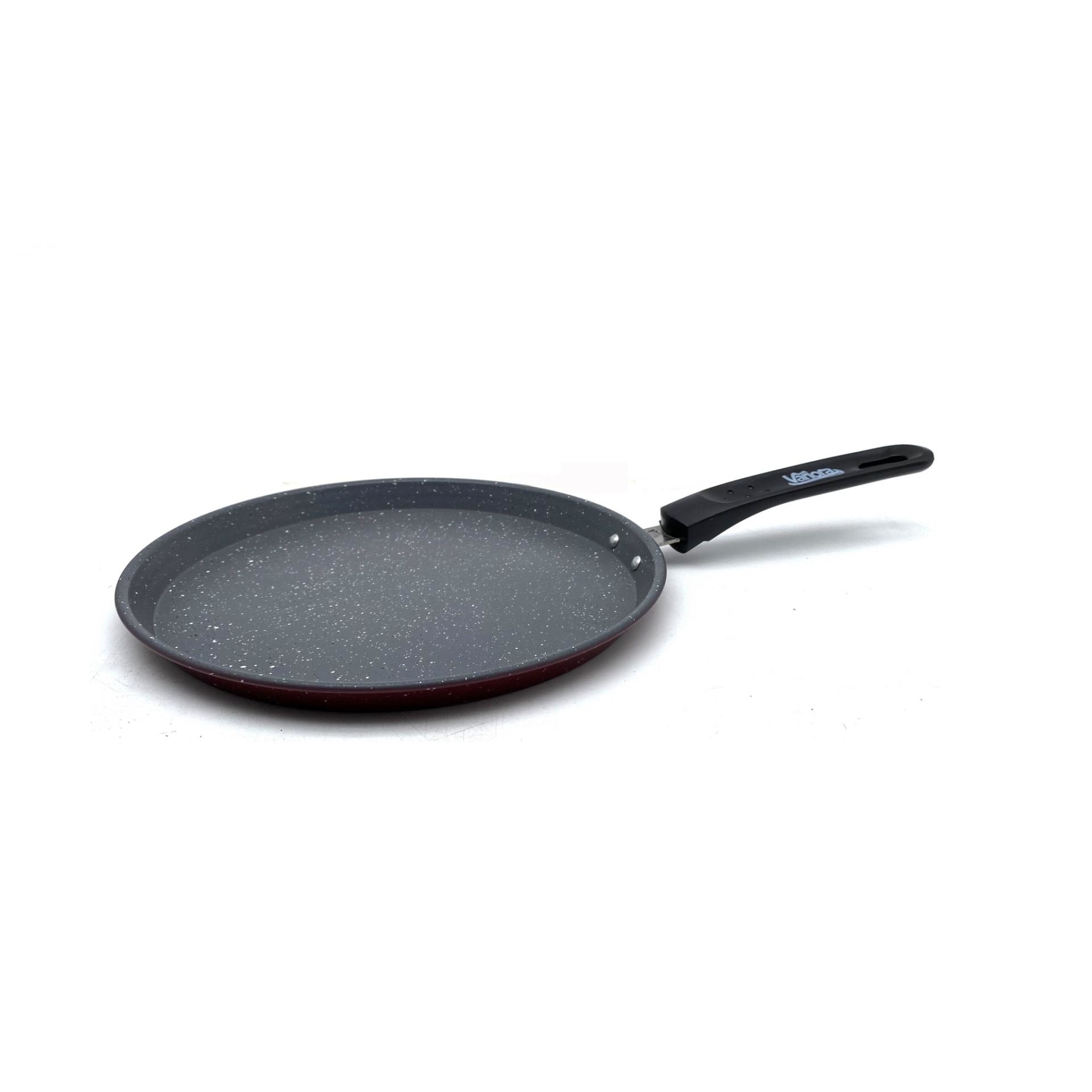 Tigaie clatite 24 x 1.7 cm, otel carbon cu acoperire non-stick marmorata, maner din bachelita, Multicolor