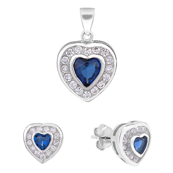 Set argint 925 Blue Baroque BijouxMania