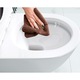 Ego Interiors S108T Perem Nélküli WC-csésze, Tartállyal, 60x36 cm, Fehér, Soft Close Fedél