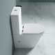 Ego Interiors S108T Perem Nélküli WC-csésze, Tartállyal, 60x36 cm, Fehér, Soft Close Fedél