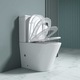 Ego Interiors S108T Perem Nélküli WC-csésze, Tartállyal, 60x36 cm, Fehér, Soft Close Fedél