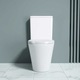 Ego Interiors S108T Perem Nélküli WC-csésze, Tartállyal, 60x36 cm, Fehér, Soft Close Fedél