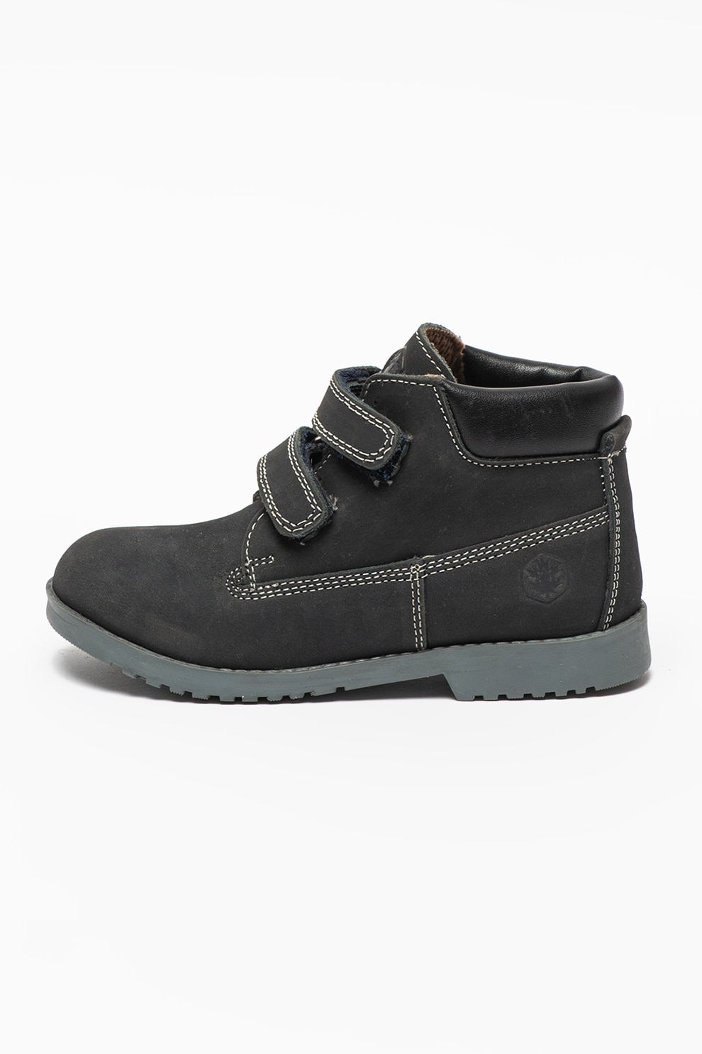 Lumberjack, Ghete de piele nabuc ecologica cu velcro Lood, Bleumarin inchis