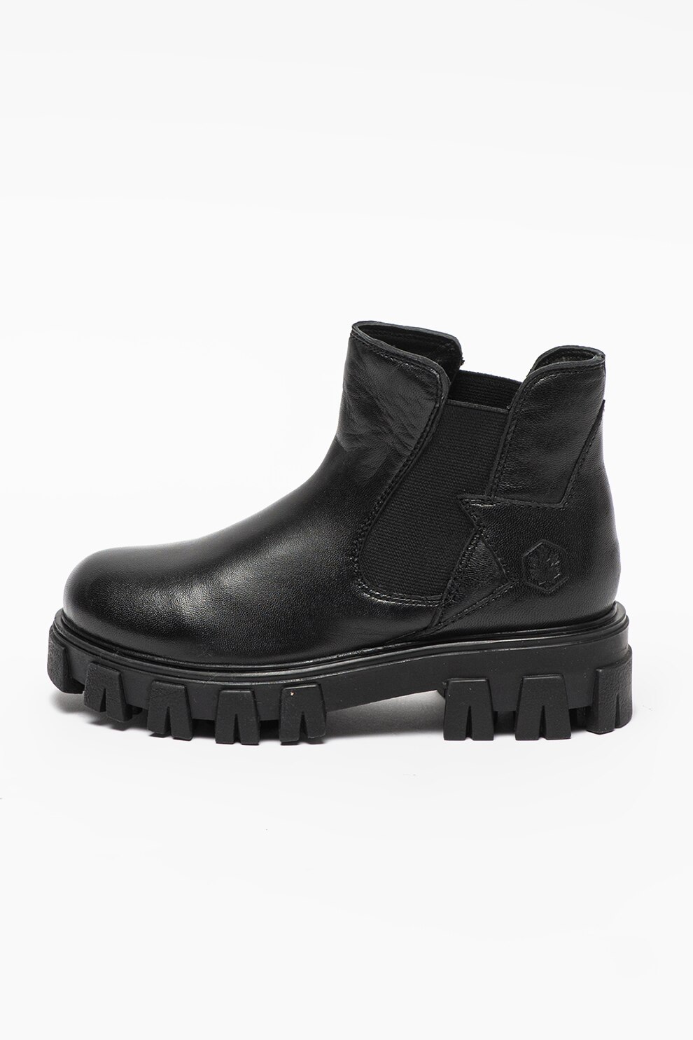 Lumberjack, Ghete Chelsea de piele, Negru