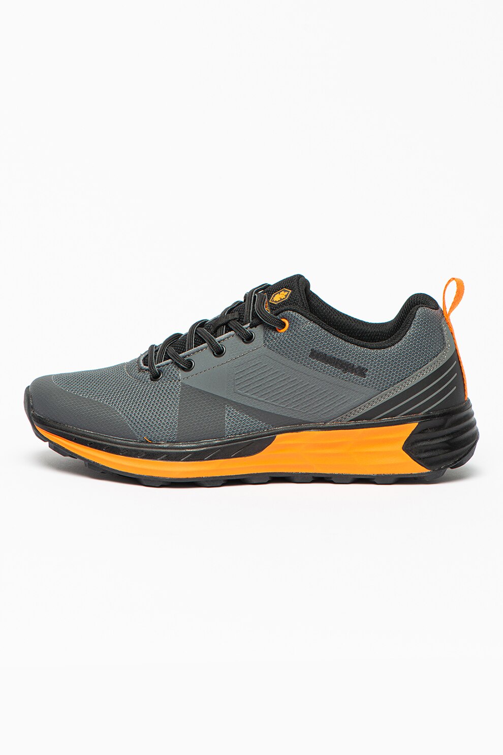 Lumberjack, Pantofi sport cu garnituri din material textil Electro, Gri/Portocaliu