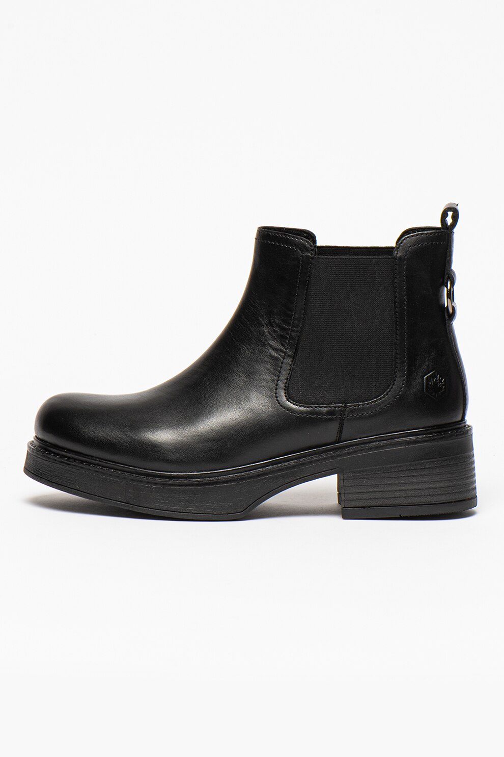 Lumberjack, Ghete Chelsea din piele Malya, Negru