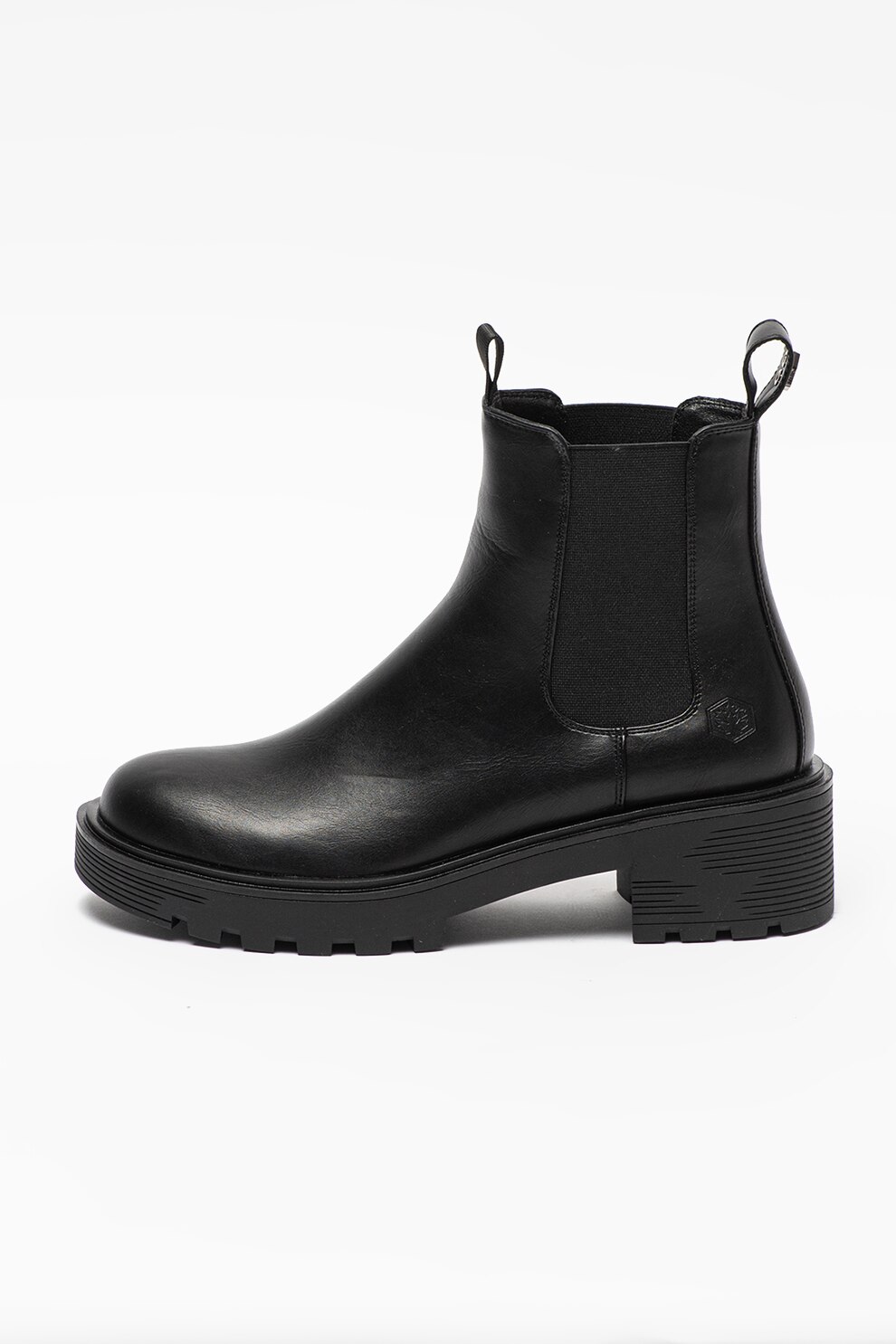 Lumberjack, Ghete Chelsea de piele ecologica Ramone, Negru, 37