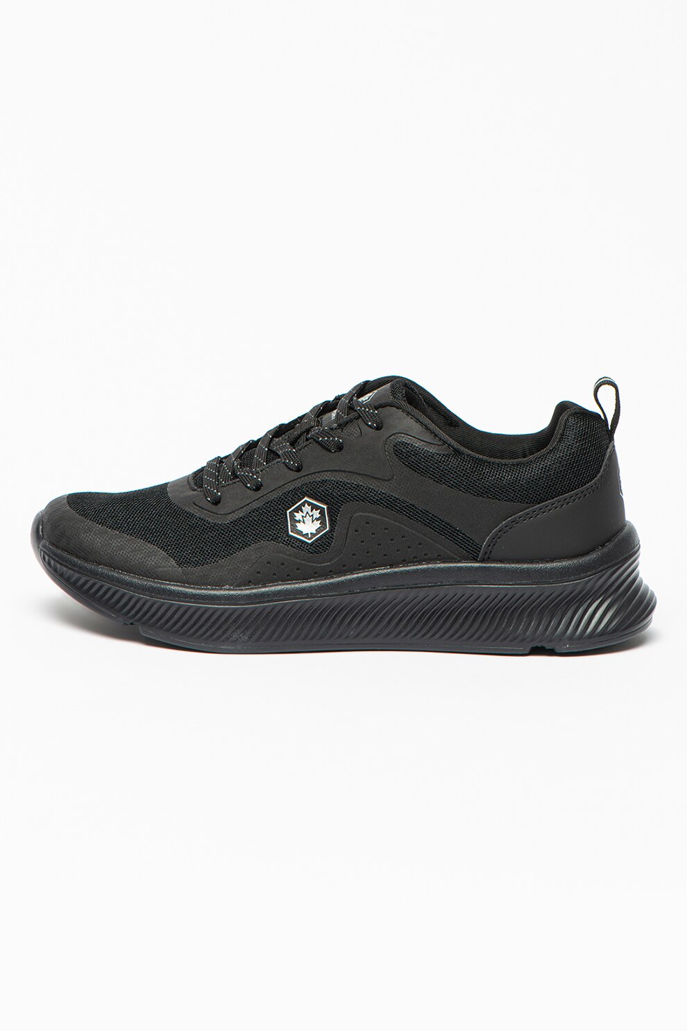 Lumberjack, Pantofi sport cu insertii din plasa Jennie, Negru
