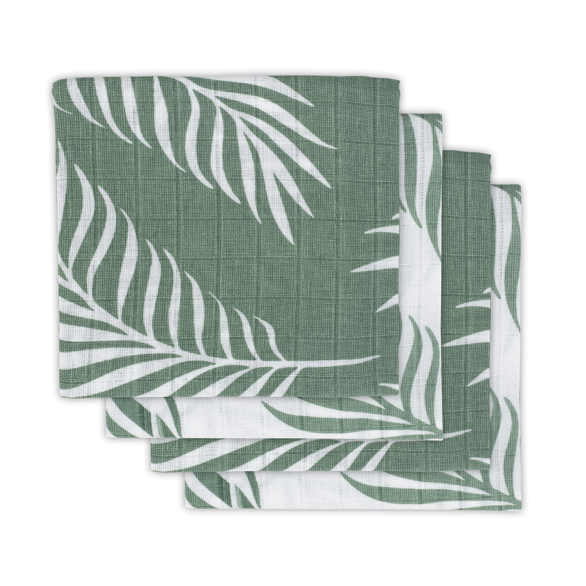 Set 4 scutece hidrofile, Jollein Nature, 70x70 cm, verde