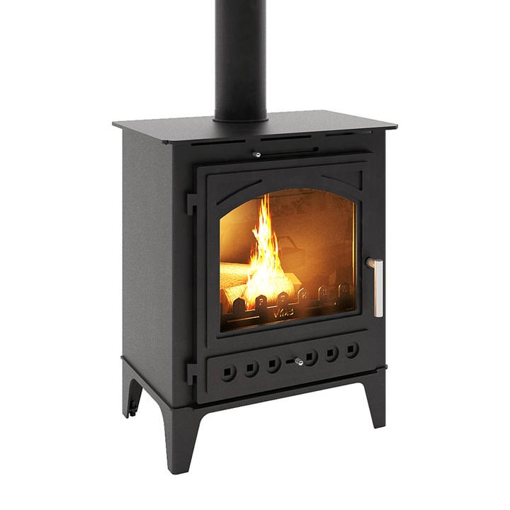 Semineu ECO Martina, 8 kw, Clasa A+, Negru metalic