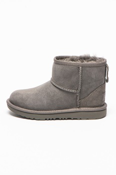 UGG, Ghete fara inchidere Classic Mini, Gri cenusa UGG, Ghete fara inchidere Classic Mini, Gri cenusa
