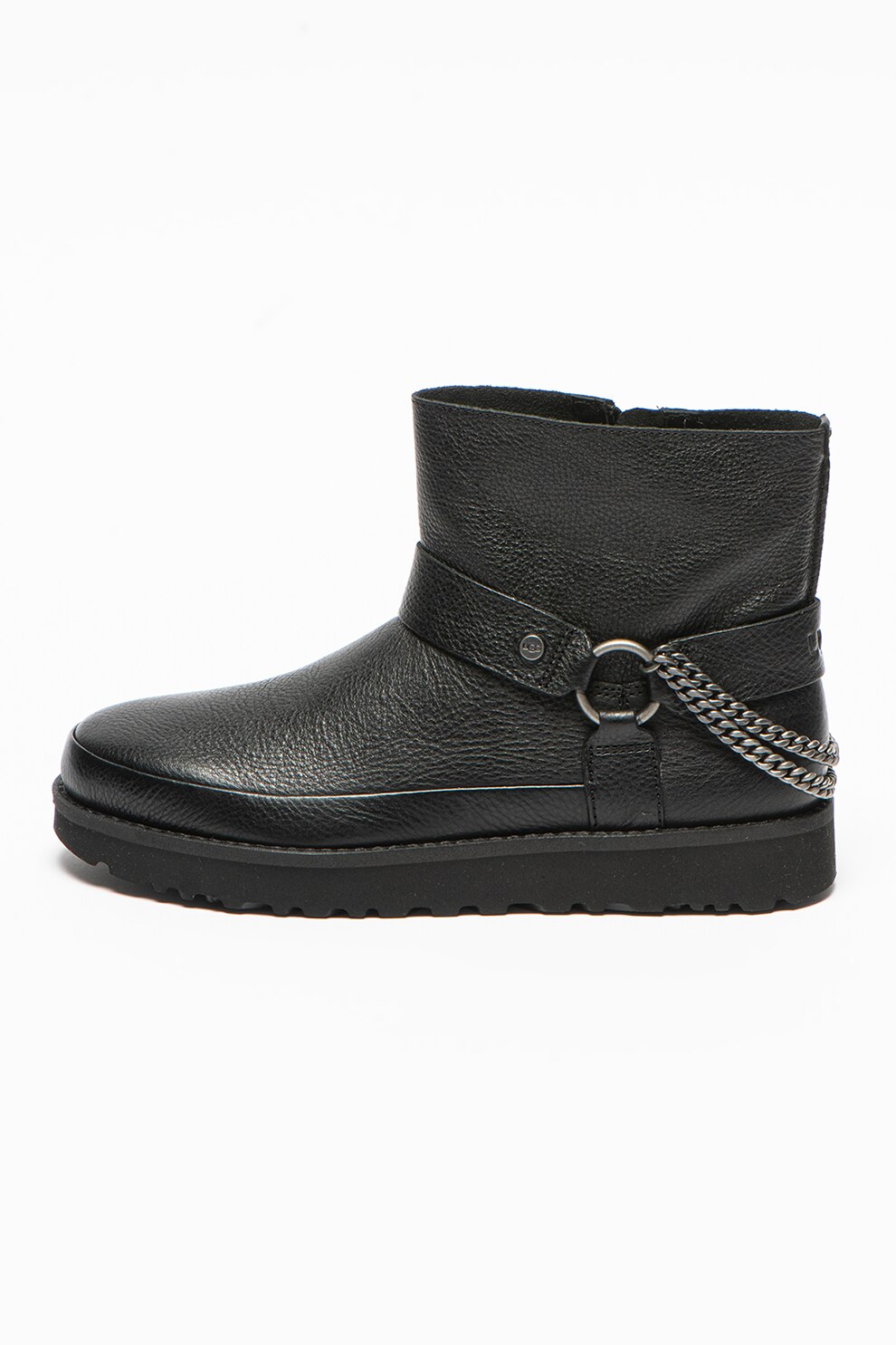 UGG, Ghete de piele Deconstructed Mini Chains, Negru