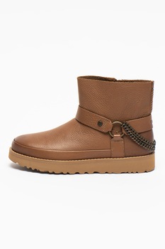 UGG, Ghete de piele Deconstructed Mini Chains, Maro camel UGG, Ghete de piele Deconstructed Mini Chains, Maro camel